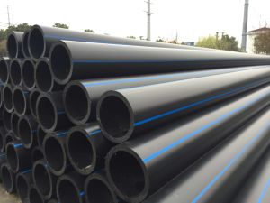 Curved PE hard water pipes